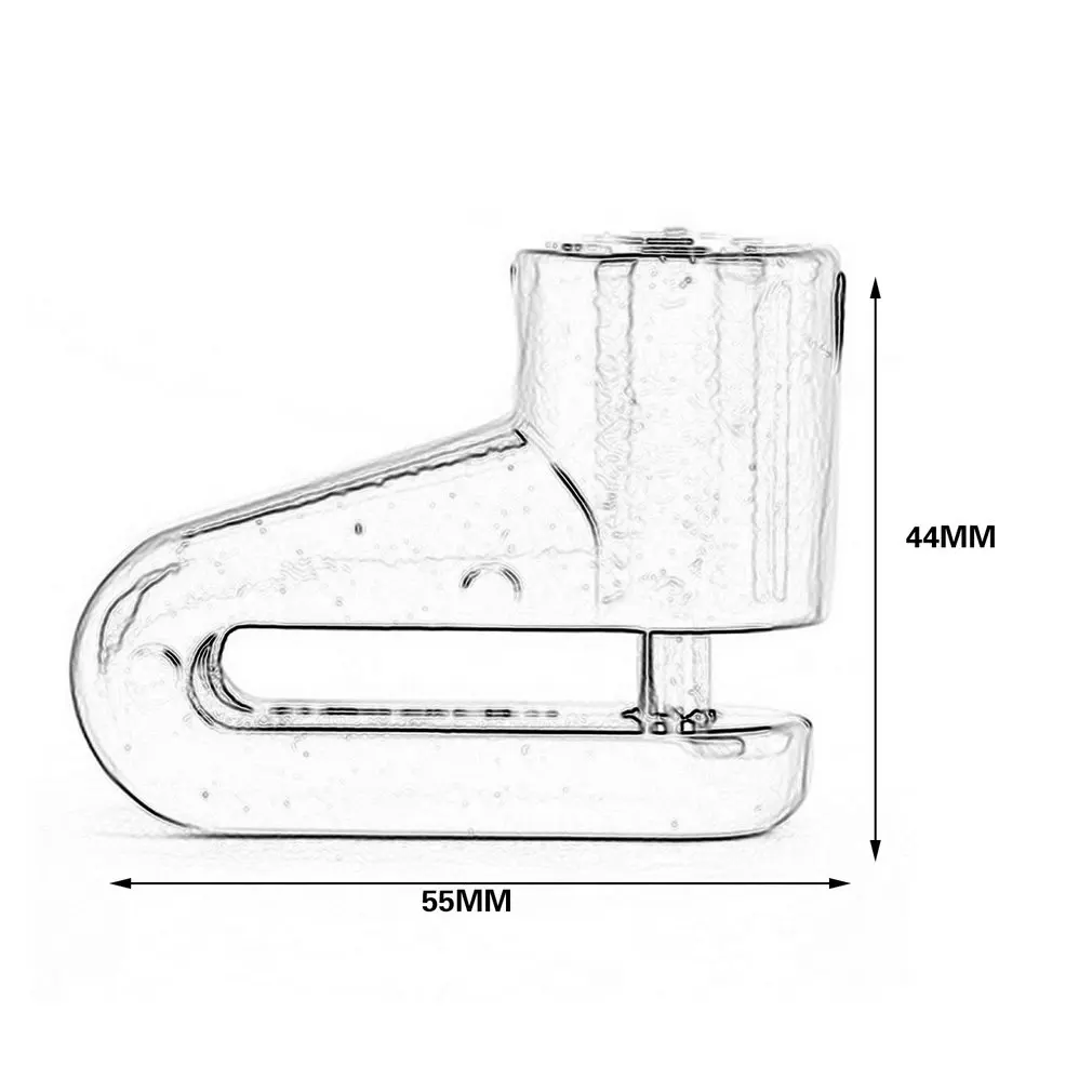 1 шт. противокражная Дисковая тормозная Блокировка ротора для скутера