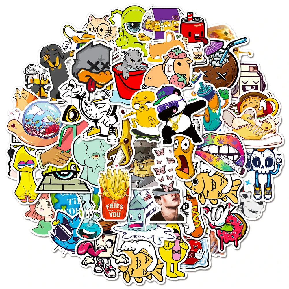 Наклейки виниловые в стиле хип-хоп для ноутбука скейтборда гитары мотоцикла