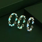 Новые модные светящиеся кольца в форме сердца для женщин и девушек, креативные Регулируемые кольца для вечеринок, подарки, аксессуары