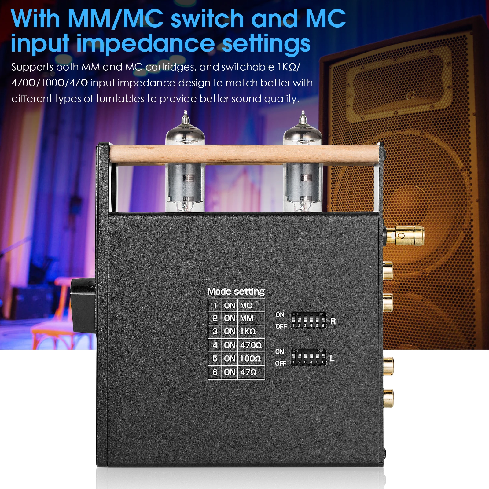 Вакуумный трубчатый предусилитель Douk Audio HiFi для MM / MC Phono вертушки стерео