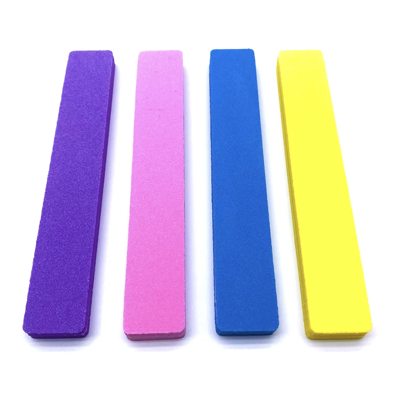 

10pcs/lot Double Side Nail files 100/180 Colorful Sanding Sponge Nail Buffer Block for UV Gel Nail Polish DIY Nail Art Tool