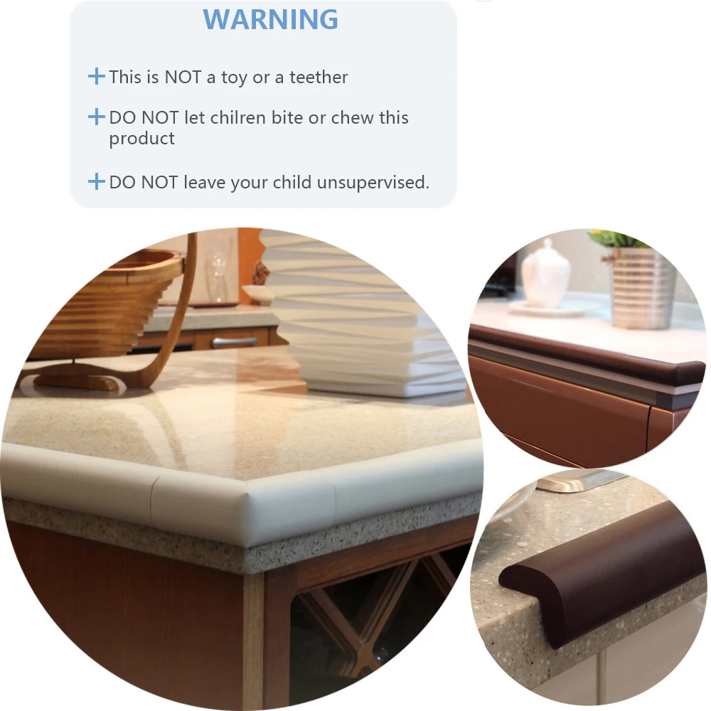 Угловой защитный бампер для стола с лентой 3M 16 4 футов по краю + 8 углов|Бамперы