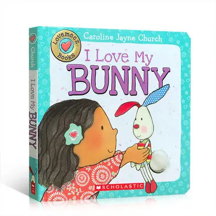 

Original Children Popular Books Scholastic I Love My Bunny Board Book Colouring English Activity Picture Book for Kids