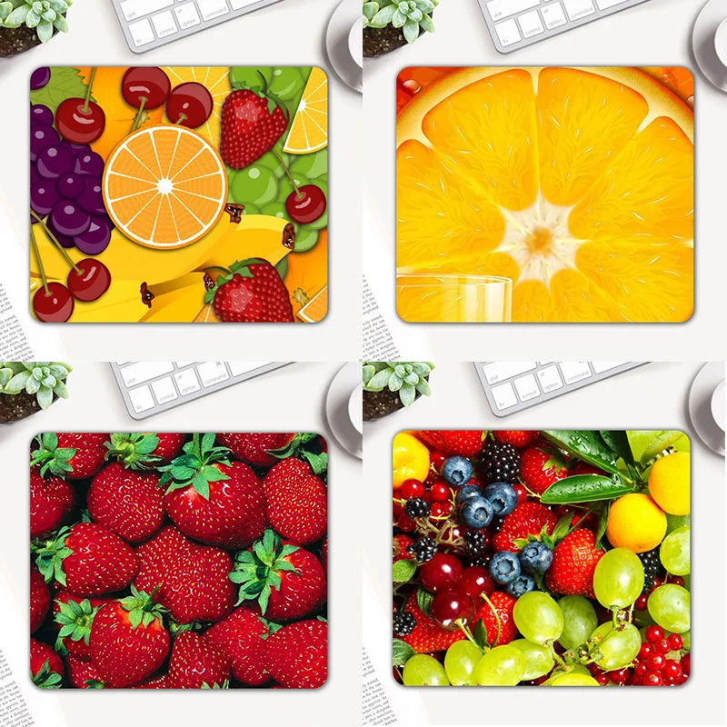 Лимон клубника клубничный фруктовый мыши Мышь коврик анти скольжения ноутбука PC