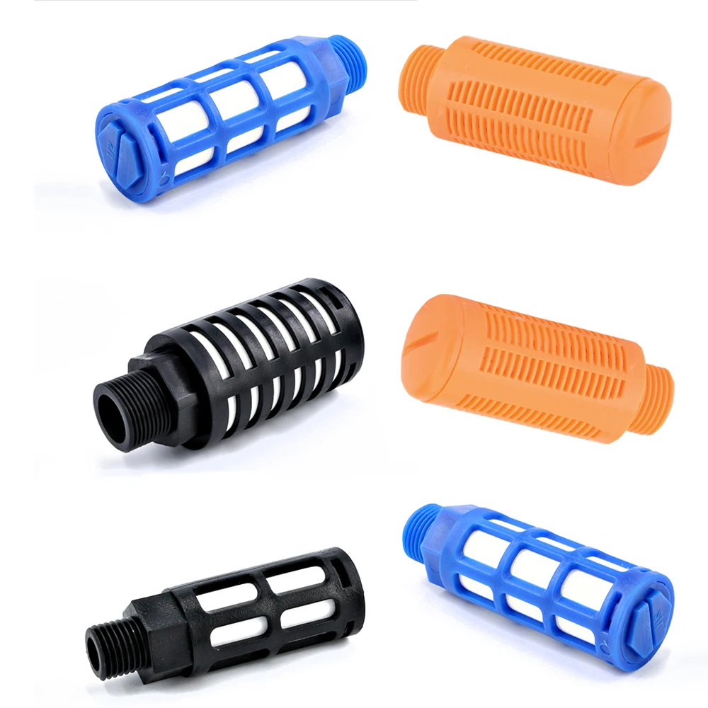 

Water Filter Air Silencer Absorb Noise Filter Plastic Exhaust Muffler Plastic Exhaust Muffler Male Thread high quality