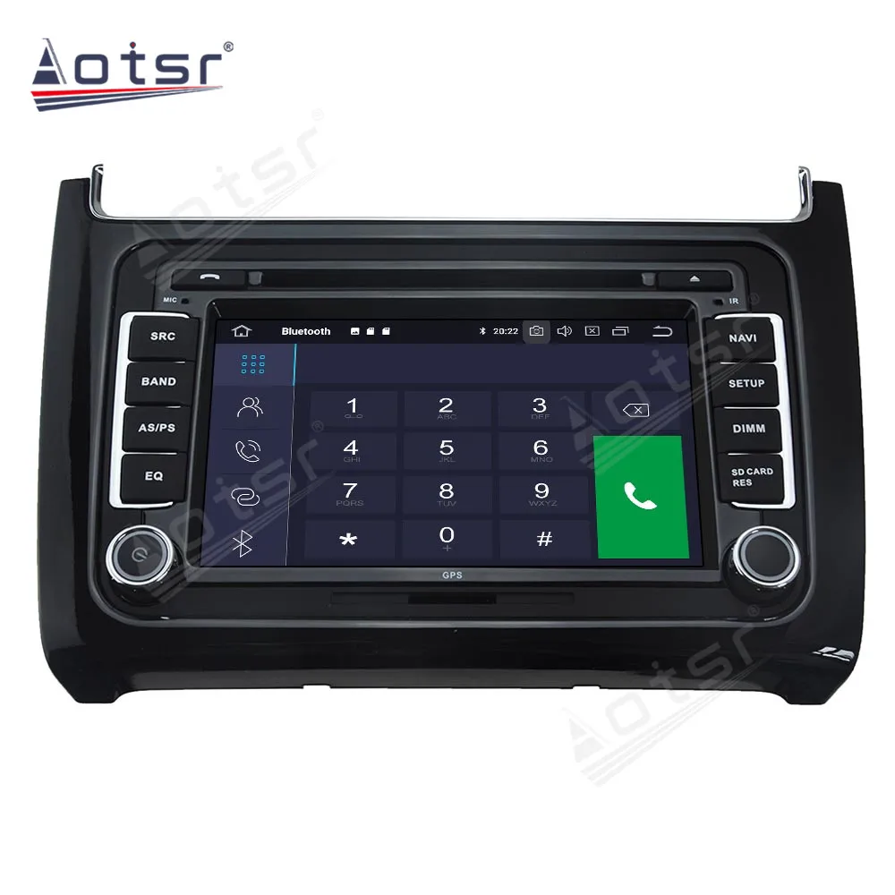 Мультимедийный плеер для Volkswagen Polo Android 11 0 4 Гб + 128 ГБ экран 2016 дюйма GPS-навигация