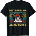 Забавная Винтажная Футболка Papillion Dog Lover, лучший Papillion Mom Ever, размер S 5XL