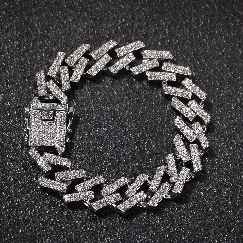BLING KING двойной цвет браслет Iced Out красные, черные, синие Стразы золотого, серебряного цвета Сплав Мужские и женские хип-хоп ювелирные изделия