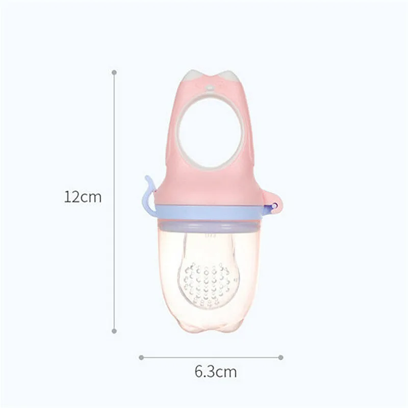 

1pc of Handle Pacifier Feeder for Baby Food Grade Silicone PP Training Nipple Fresh Fruit Pacifier & 2pcs Pacifier Replacement