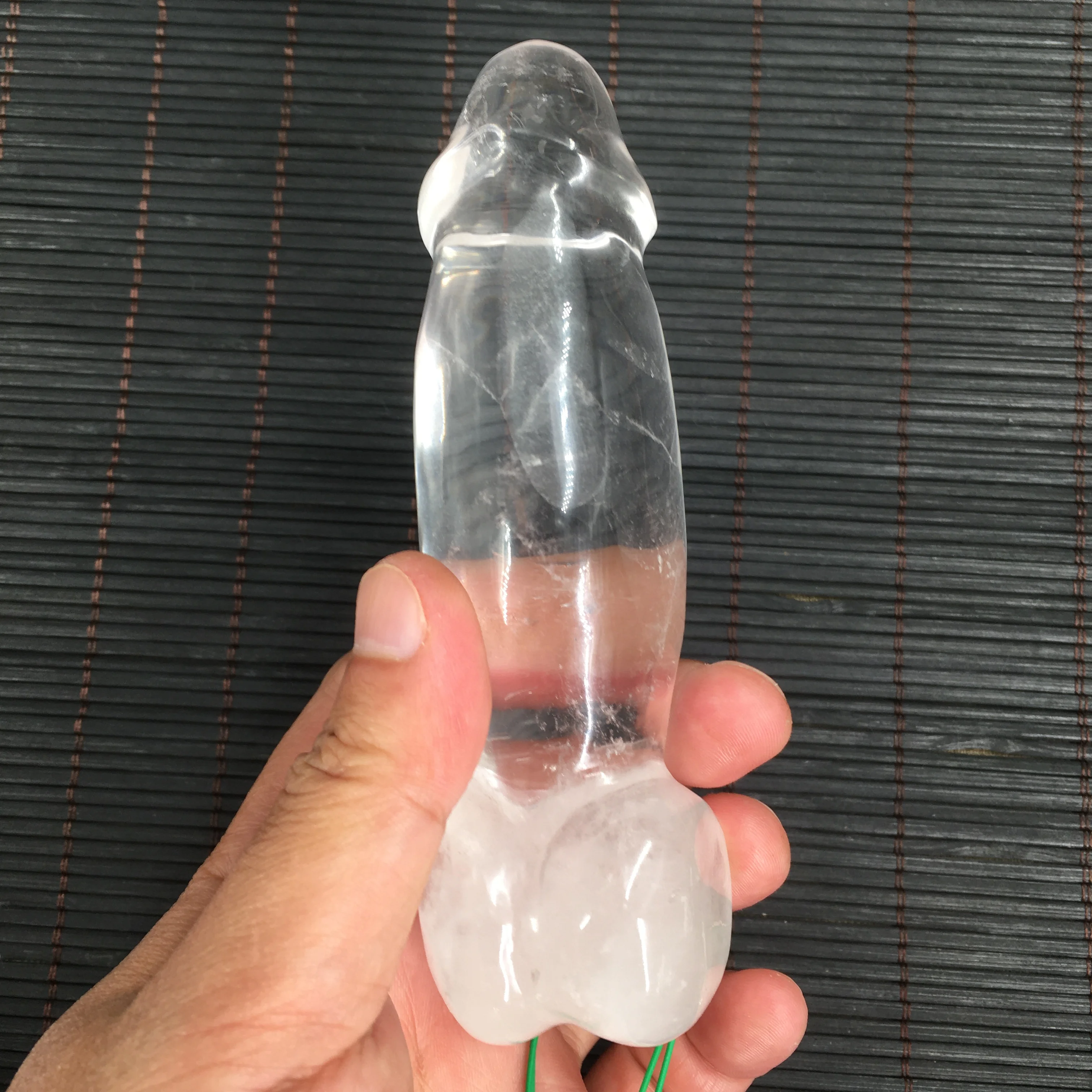 NATURAL quartz Crystal Carved Powerful Dick/the penis worship T6 | Дом и сад