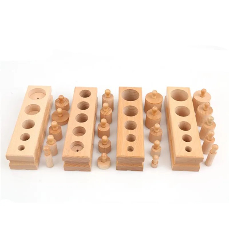 Блоки с цилиндрической розеткой игрушки для обучения развитию детей и развития