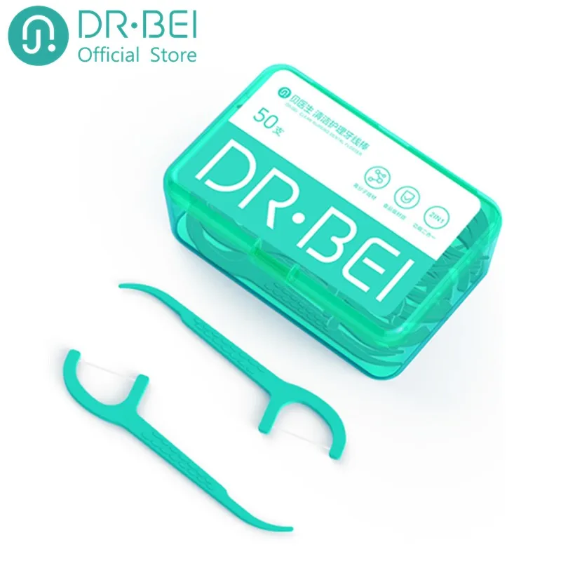 

Dental Floss Portable Picks Teeth Flosser Toothpicks Stick Oral Care 50pcs/box Teeth Pick Hygiene Cleaning 50m/pcs