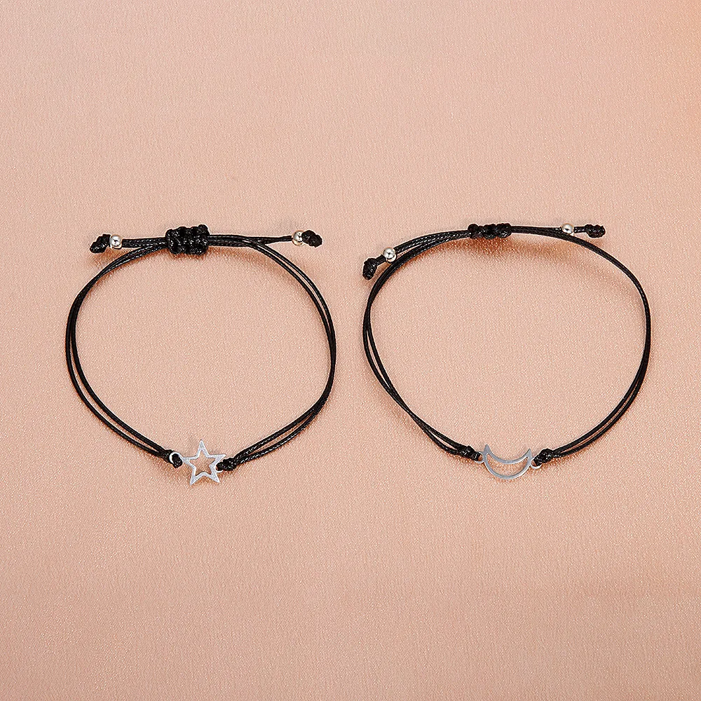 2 шт./компл. парный браслет 100% неувядающий из нержавеющей стали браслеты Солнце