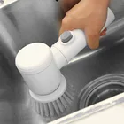 Ручная электрическая щетка для чистки, вращающаяся щетка для домашней уборки, скребок для кухни, ванной, инструмент для мытья