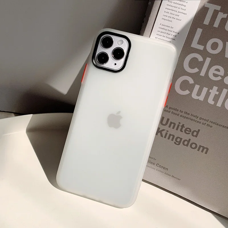 

Retro simple color matte japanese Phone Case For iPhone 11 Pro Max case Cute soft cover for iPhone XS XR X 7 8 Plus 7Plus Case