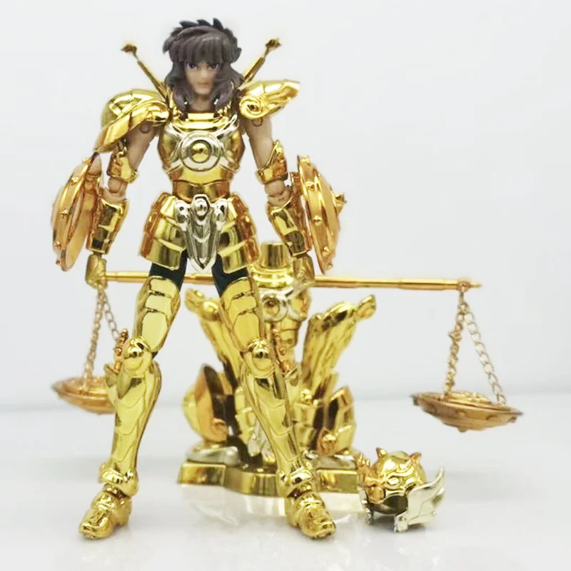 

In Stock SG Model Saint Seiya Myth Cloth DDP EX gold mini Libra Docko/Dohko with object Knights of the Zodiac PVC Action Figure