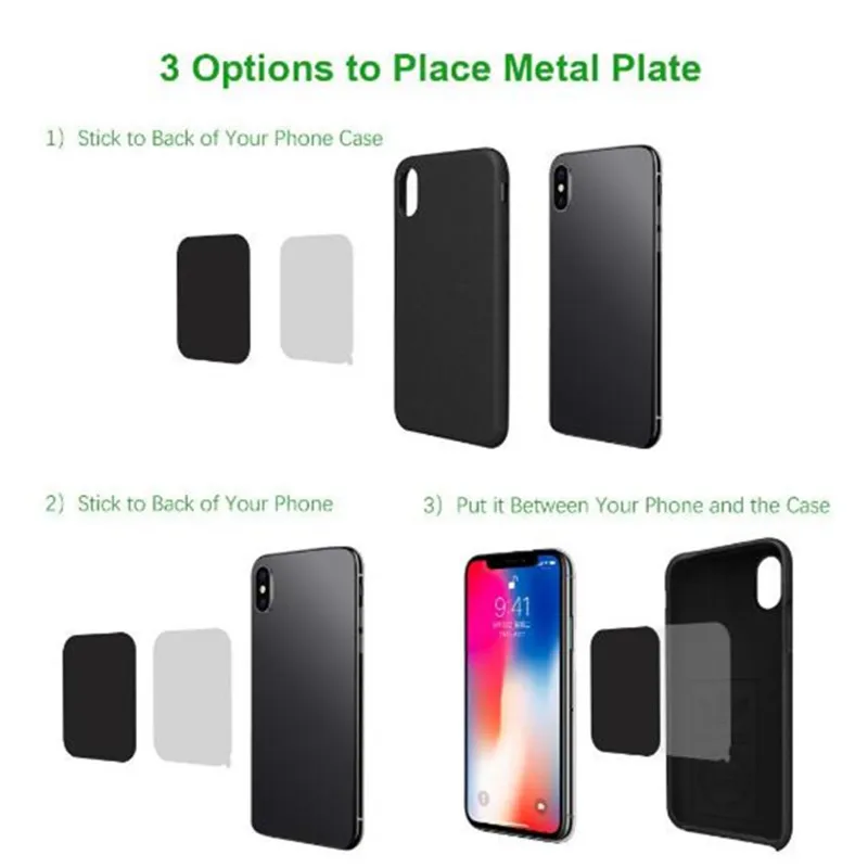 Магнитная металлическая пластина крепление на мобильный телефон магнитная