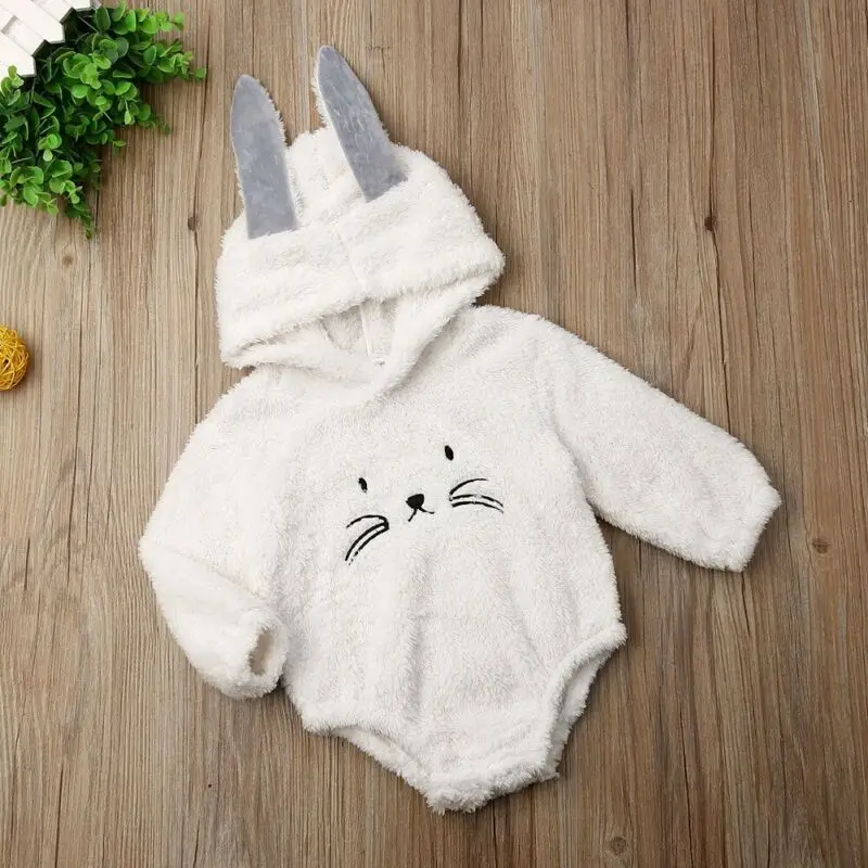 Pudcoco милый кот 3D ухо комбинезон с капюшоном для новорожденных маленьких