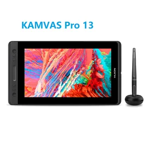 Графический планшет HUION KAMVAS Pro для рисования, устройство для создания рисунков и набросков, 13 планшетов, с функцией наклона, не требующей батареек