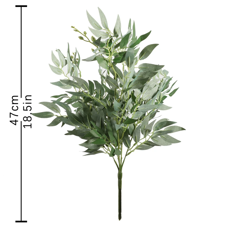 Искусственный шелк цветок Ивовый лист имитация домашние декоративные растения
