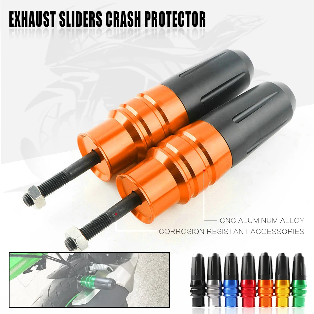 

For kymco Xciting 300 250 400 Downtown 200i 300i CT250 AK550 Motorcycle Accessories CNC Exhaust Sliders Crash Pads Protector