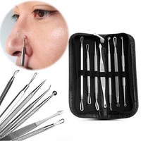 80 hot sale 7 pcsset blackhead remover acne extractor tool removal kit nose face skin care