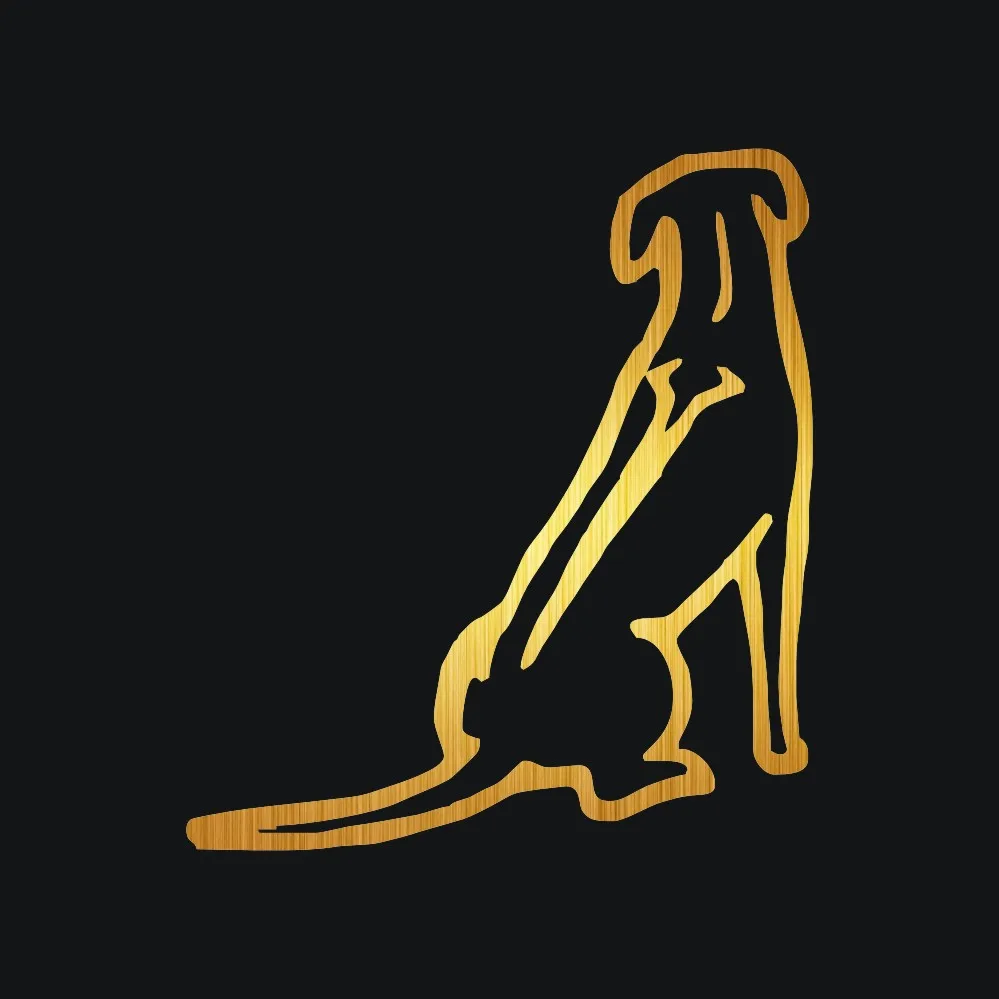 

Dawasaru Personalized Auto Window Car Sticker Rhodesian Ridgeback Dog Accessories PVC Car Window Motorcycle Decal,15cm*13cm