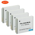 Аккумулятор JHTC на 1600 мА  ч NB-6L NB6L для камеры Canon Power-shot SX520 HS SX530 SX600 SX610 SX700 SX710 IXUS 85 95 200 210