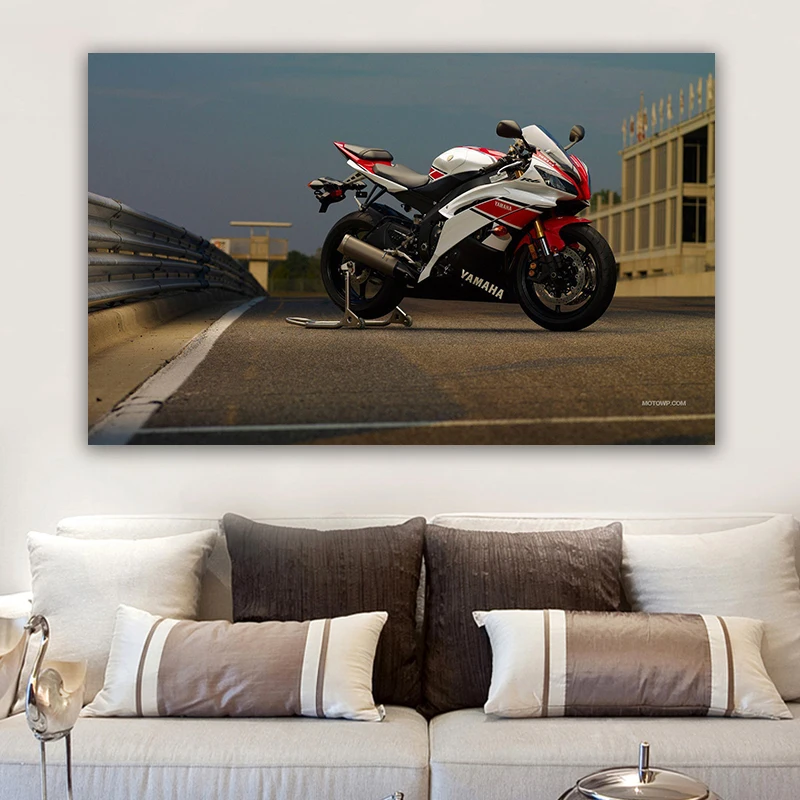 Современная Художественная Картина на холсте Superbike Yamahas YZF R1 GYTR настенные картины
