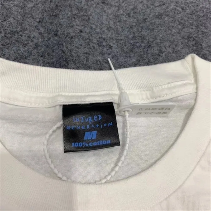 

2021ss Testing Injured Generation T Shirt Men Women Best Quality Summer Style T-shirt Tees