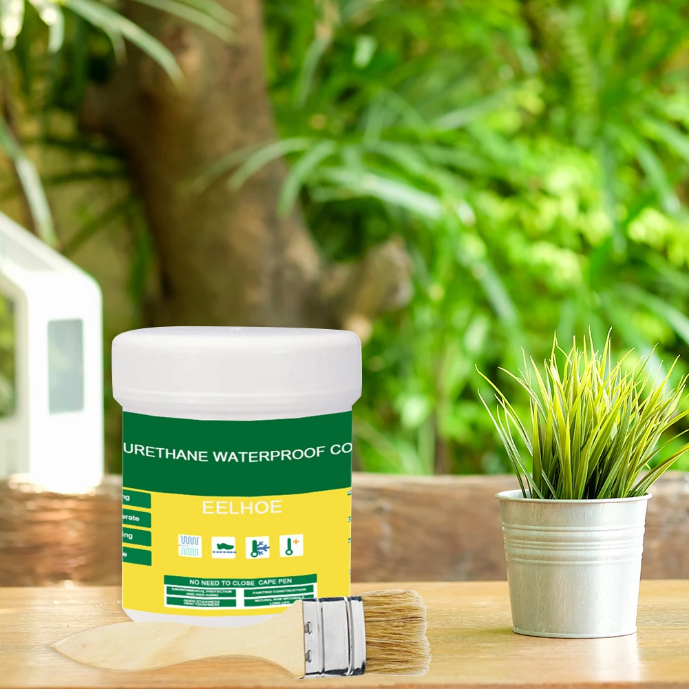 

Waterproof Invisible Paste Sealant Mighty Paste Polyurethane Glue with Brush Adhesive Repair Glue for Roof Repair Broken Tool