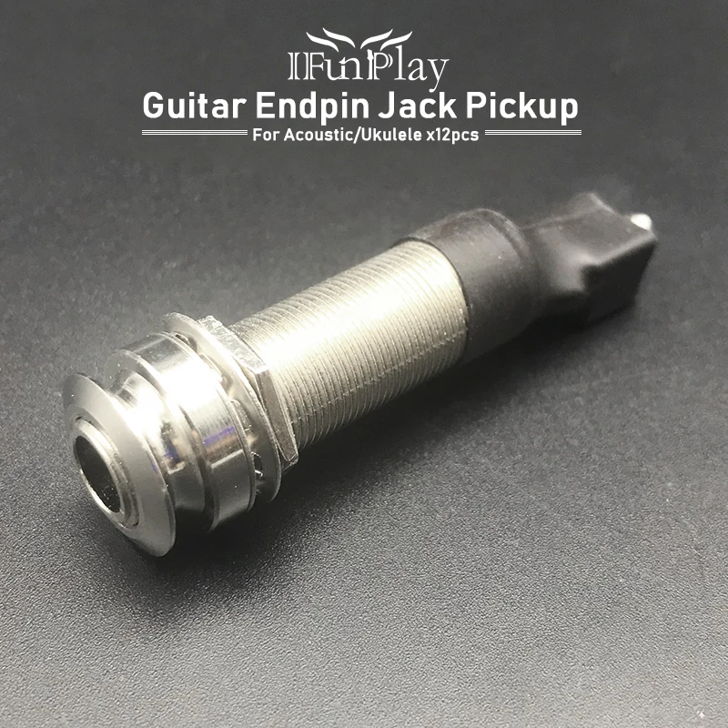 12 шт. высококачественный прочный металлический цилиндр для гитары EQ Piezo Pickup Endpin 6