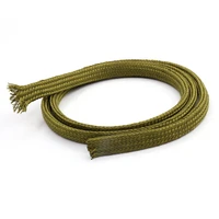 5m soft cotton nylon sleeve wire cable braided sleeving protecting expandable cable sleeve high density cable sleeves army green