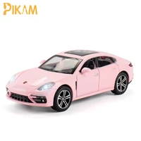 132 panamera alloy diecast car model metal car toys flashing sound pull back boys kids birthday gifts toys collectibles