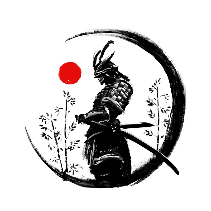 

Popular For Samurai Warrior Car Assessoires Sticker Scratch-Proof Sunscreen Decor Camper Windows Graffiti Decal KK13*13cm
