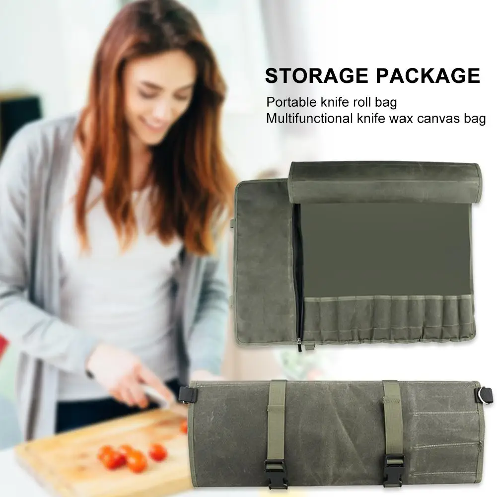 Сумка для шеф повара рулонный мешок чехол переноски портативные прочные карманы