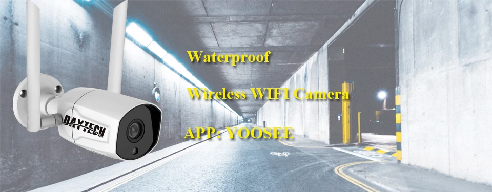 DAYTECH 1080P IP wifi камера CCTV; аудио домашняя камера видеонаблюдения наружная/Внутренняя камера 2MP Водонепроницаемая IP65 двухстороннее аудио