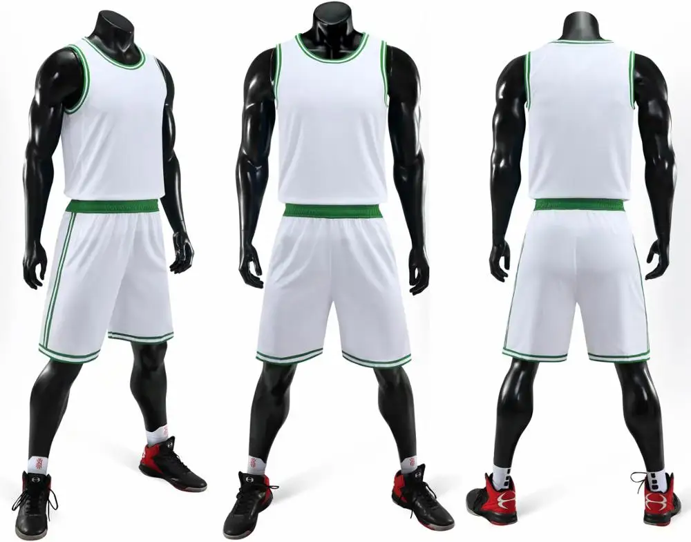 Мужские баскетбольные Джерси с принтом на заказ зеленые спортивные костюмы для