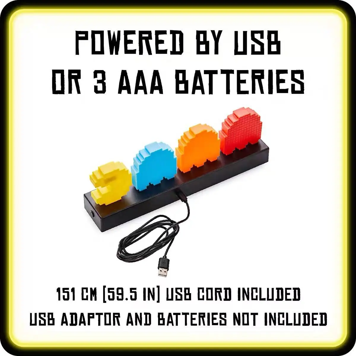 Светильник Pac Man светодиодный ночсветильник с мерцающими персонажами