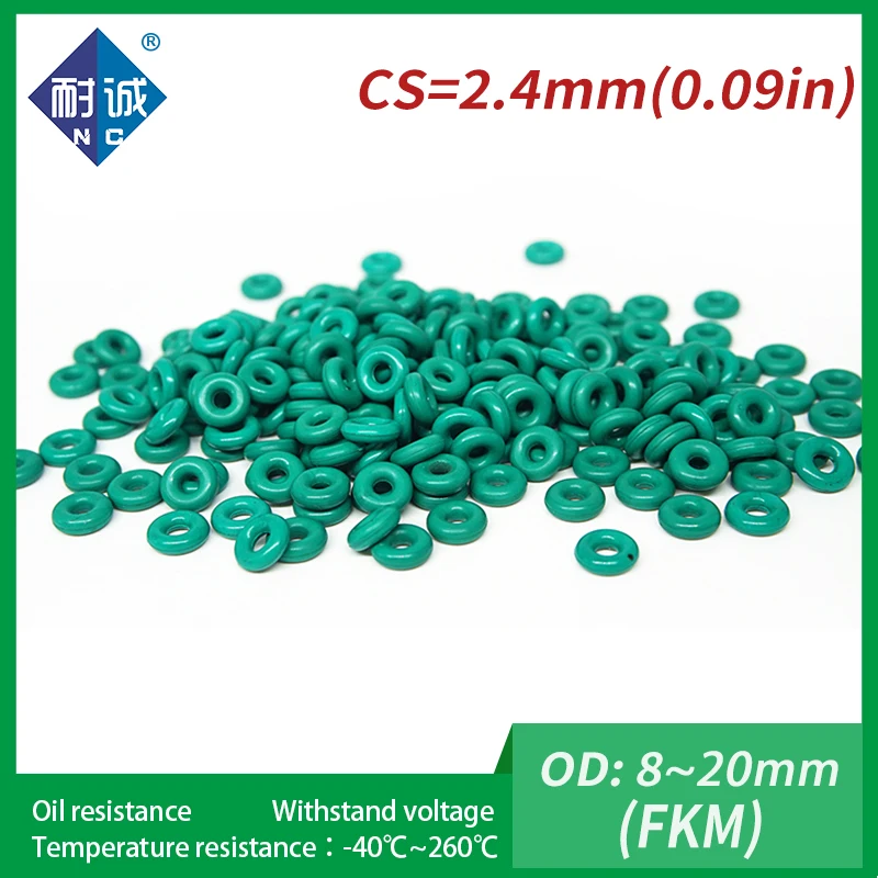 Резиновые уплотнительные кольца 5 шт./лот толщина уплотнительного зеленого цвета