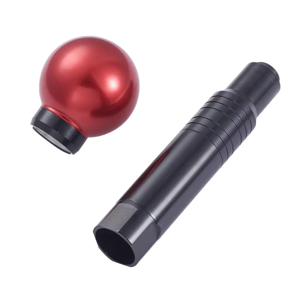 

Aluminum Weighted Gear Shift Knobs Universal Automatic Transmission Long Stick Shifter Knob Lever Handle with Ball Shaped Button