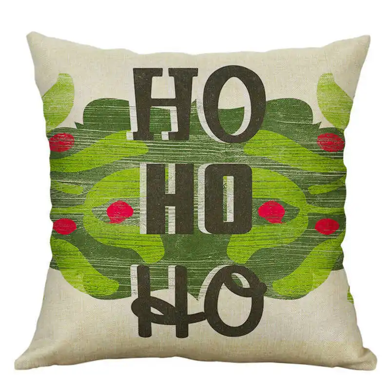Рождественский праздничный чехол для диванной подушки домашний декор 45*45 см
