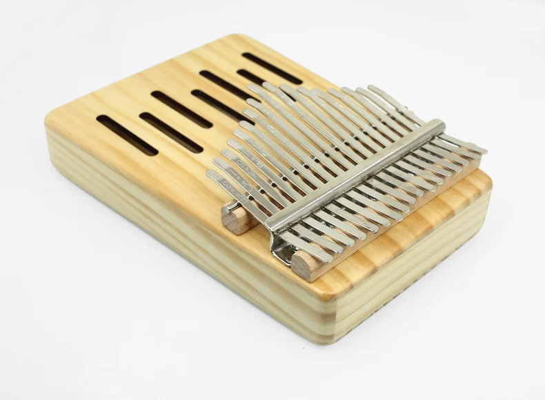 Kerus 17 teclas piano de pulgar Kalimba изготовленный из деревянной пластины caoba Body instrument ento