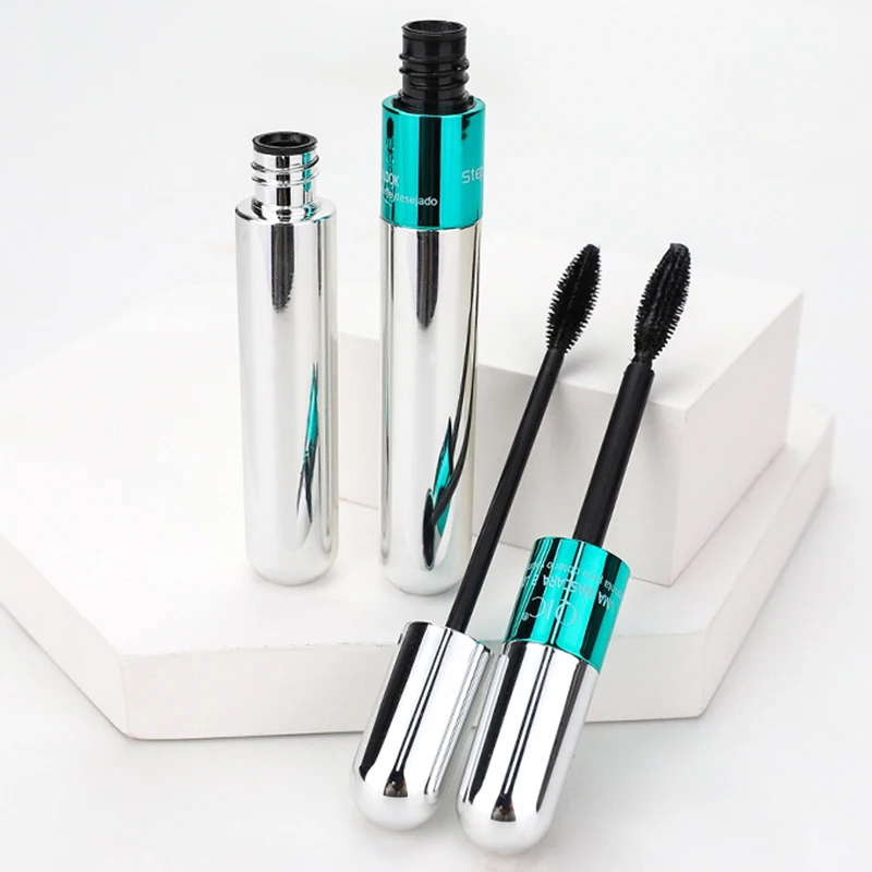 Тушь для ресниц QIC 2 в 1 Черная тушь 4D Женская водостойкая быстросохнущая