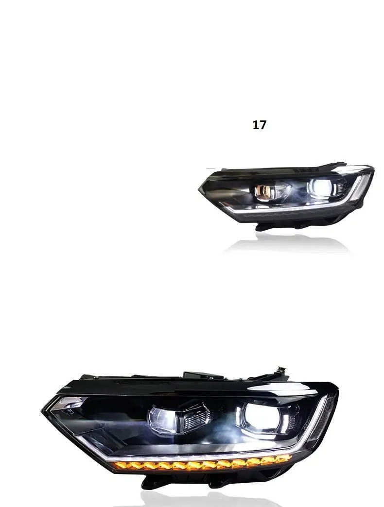 Автозапчасти Luces Led Para авто Drl аксессуары автомобильные лампы фары автомобильные фары в сборе 17 18 для Volkswagen Magotan