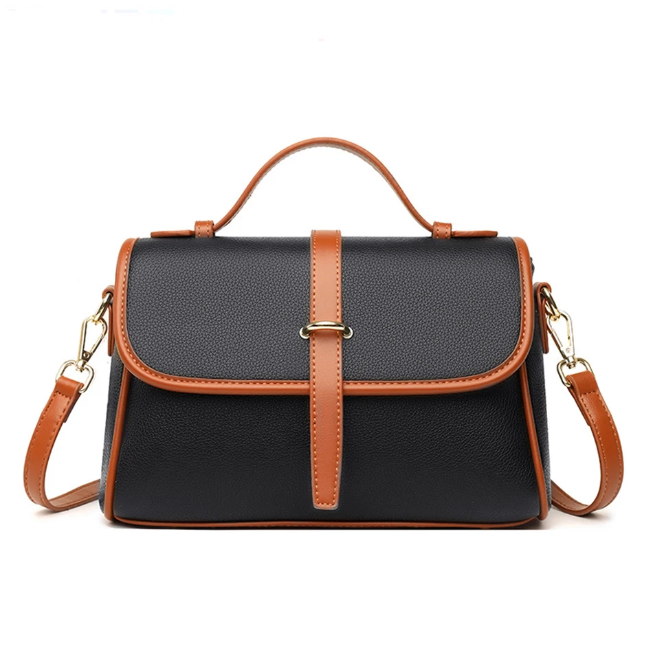 

2021 Quality Soft Leather Handbag for Women Small Flap Messenger Sac Luxury Designer Shoulder Bag Lady Shopping Crossbody Bag