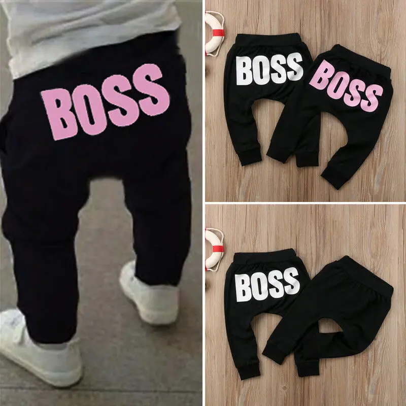 Повседневные Модные Хлопковые Штаны леггинсы с принтом для маленьких мальчиков