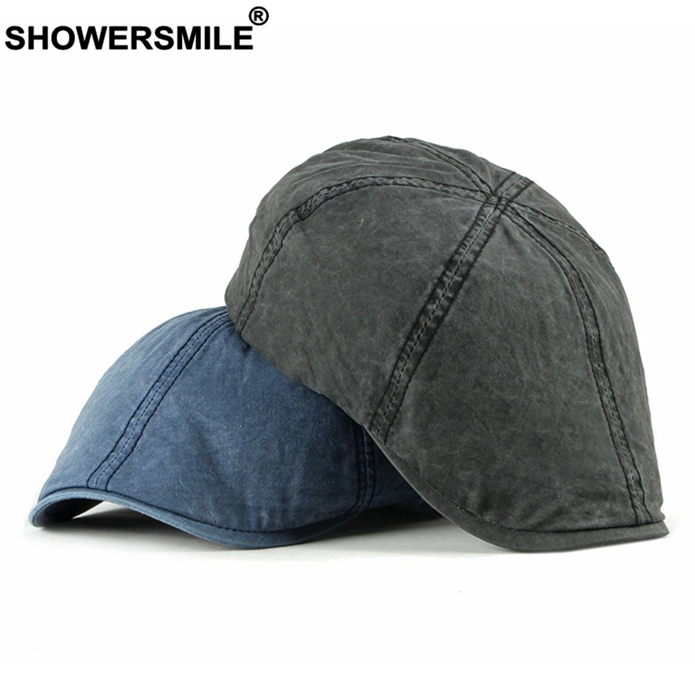 SHOWERSMILE кепка газетчика хлопковая Мужская Берет Весна-Лето Британский Стиль