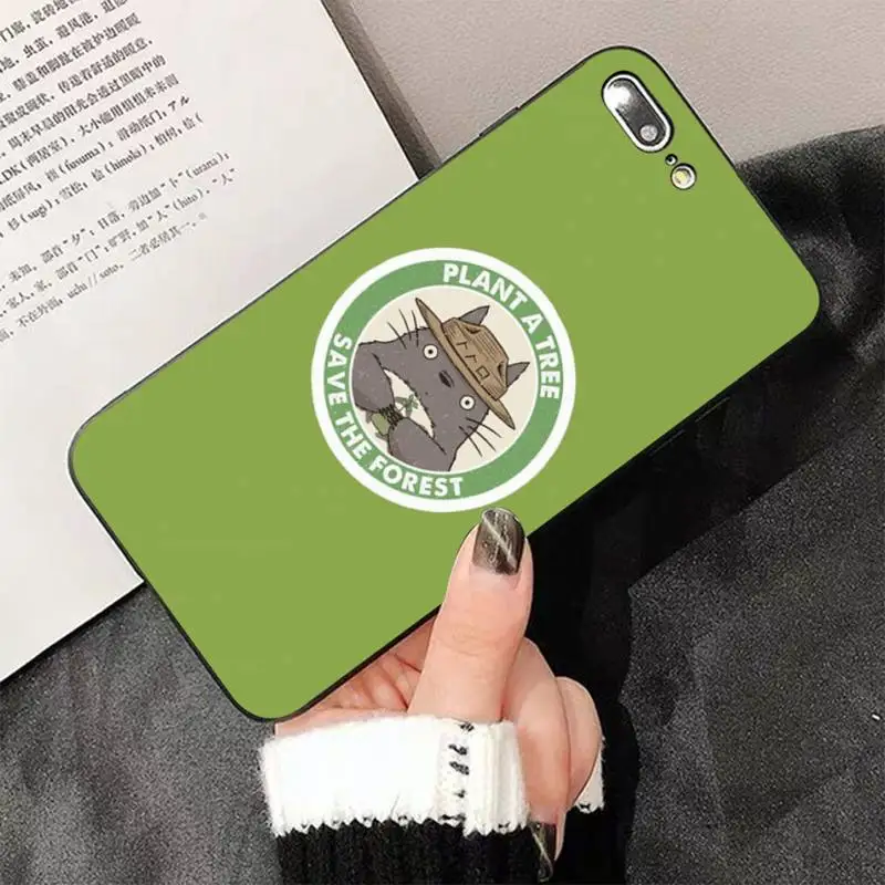 

TOPLBPCS Anime Totoro Bling Cute Phone Case for iPhone 8 7 6 6S Plus X 5 5S SE 2020 XR 11 pro XS MAX