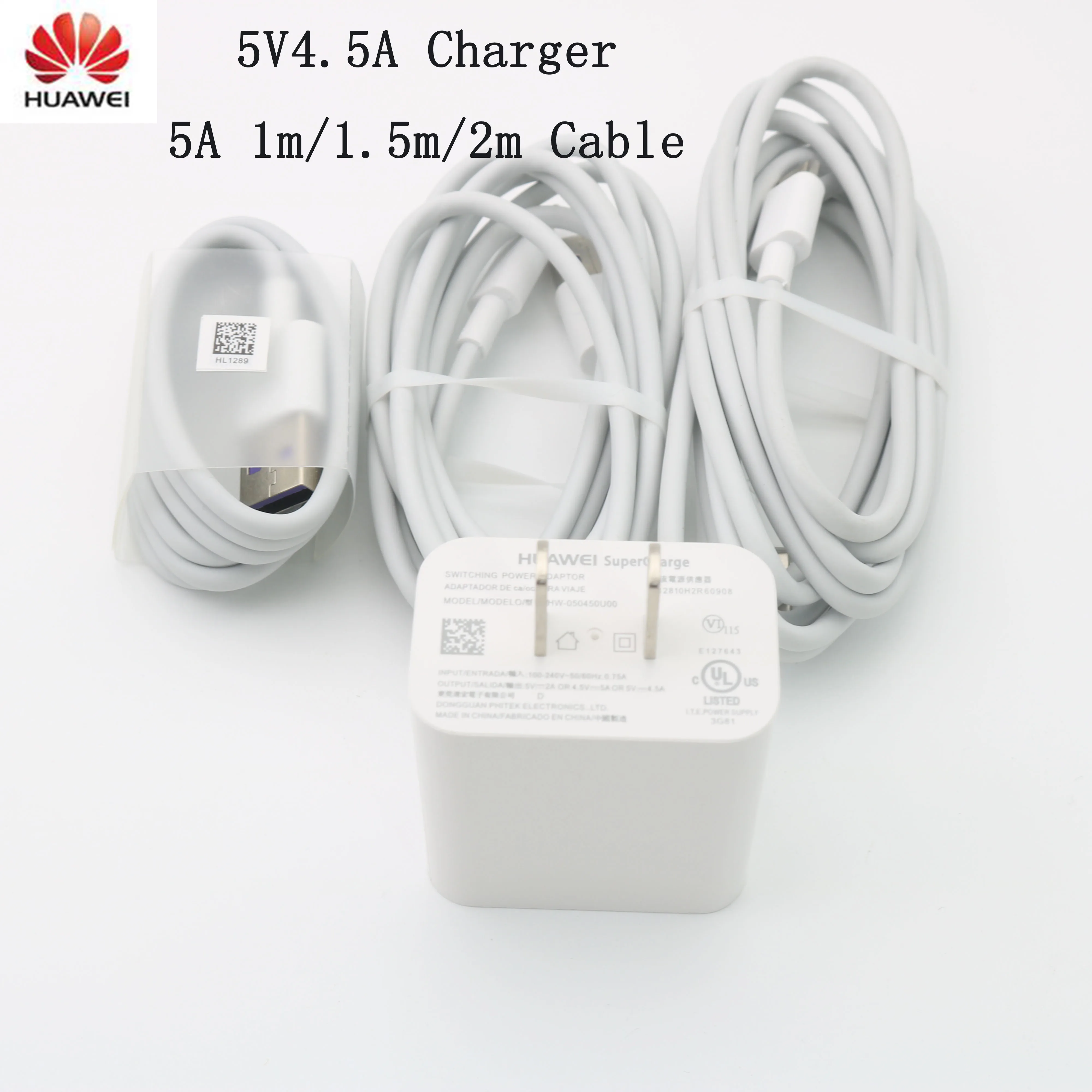 Оригинальное быстрое зарядное устройство Huawei 5 В 4 А вилка стандарта США кабель Usb